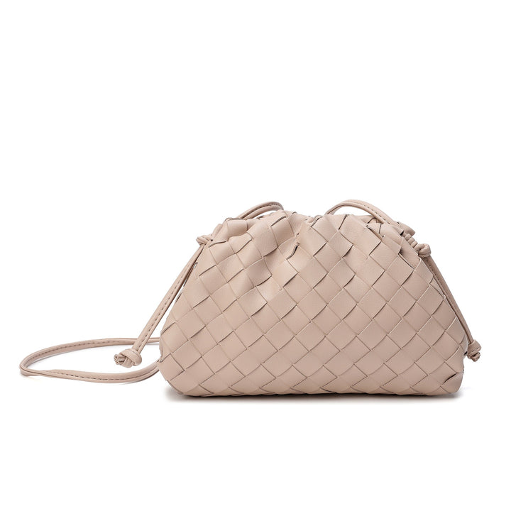 The Elara Woven Leather Clutch