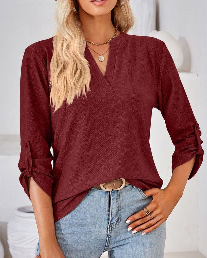 Lily | Casual V-Neck Blouse