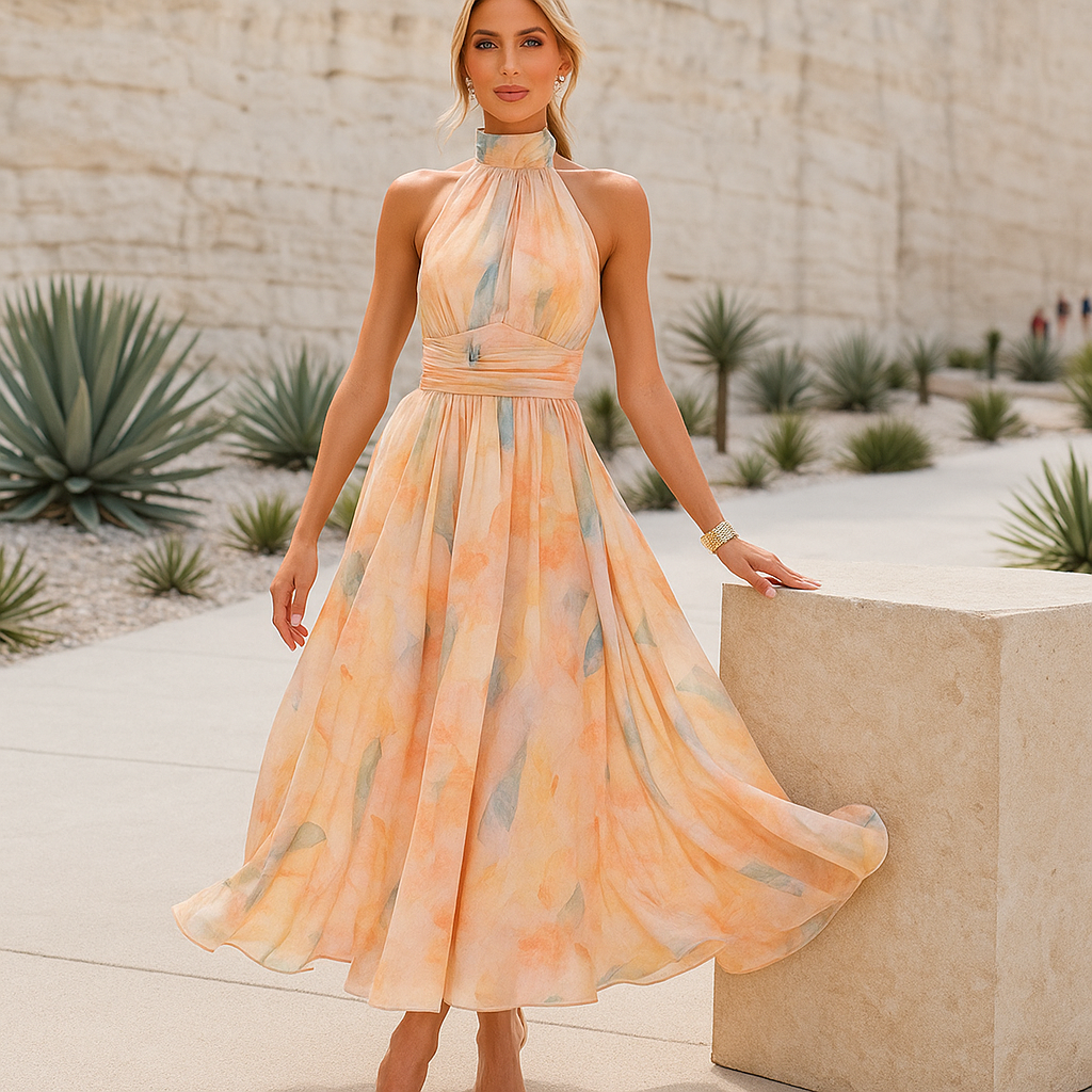 Sienna Sunset Flow Dress