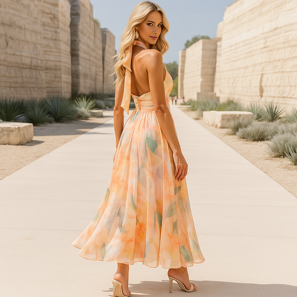 Sienna Sunset Flow Dress
