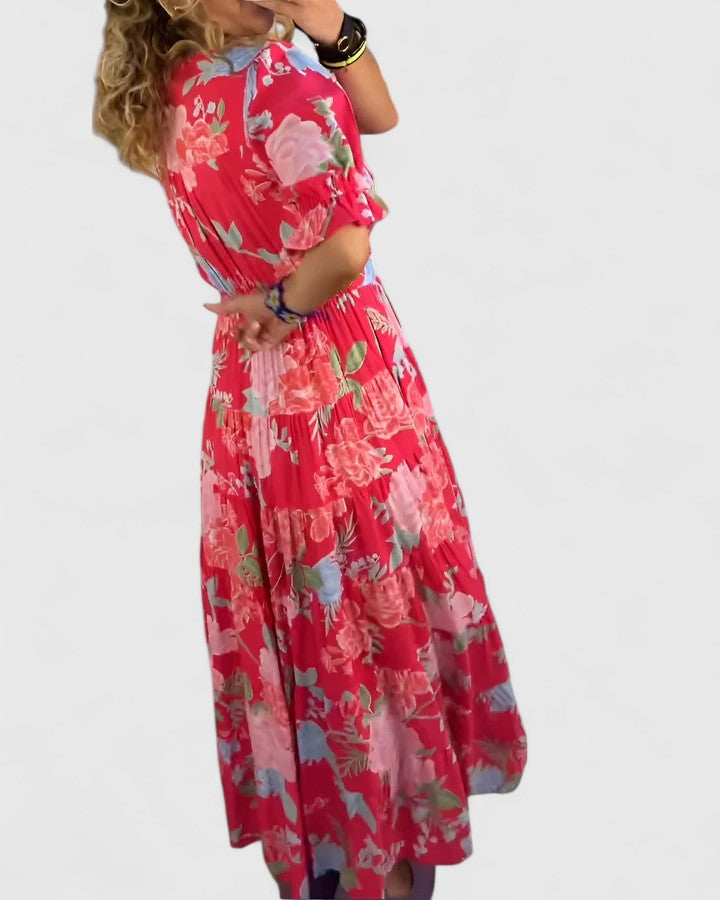 Minelda | Flowy Floral Dress