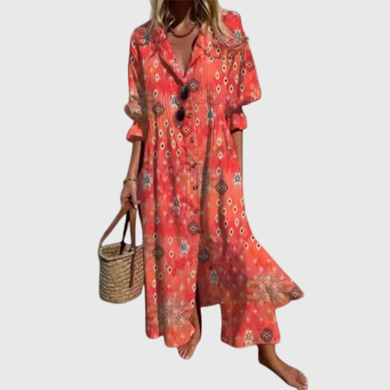 Marina | Relaxed Printed Maxi Dress