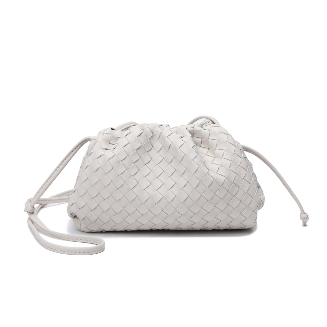 The Elara Woven Leather Clutch