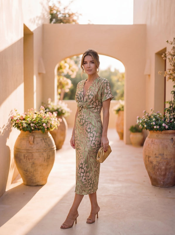 Giulia | Natural Elegance Midi Dress
