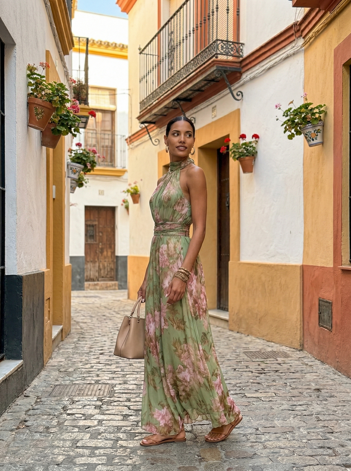 Aria Botanical Elegance Dress