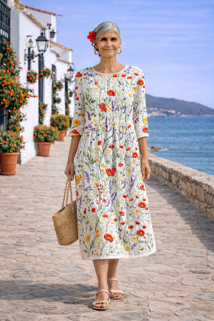 Natalia | Graceful Floral Gown