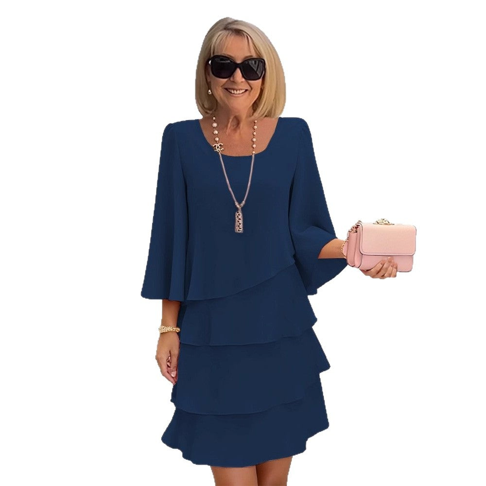 Sandra | Layered Midi Dress