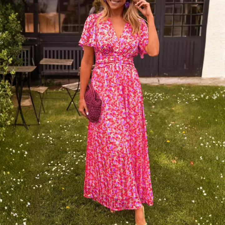 Elina – Elegant Floral Maxi Dress