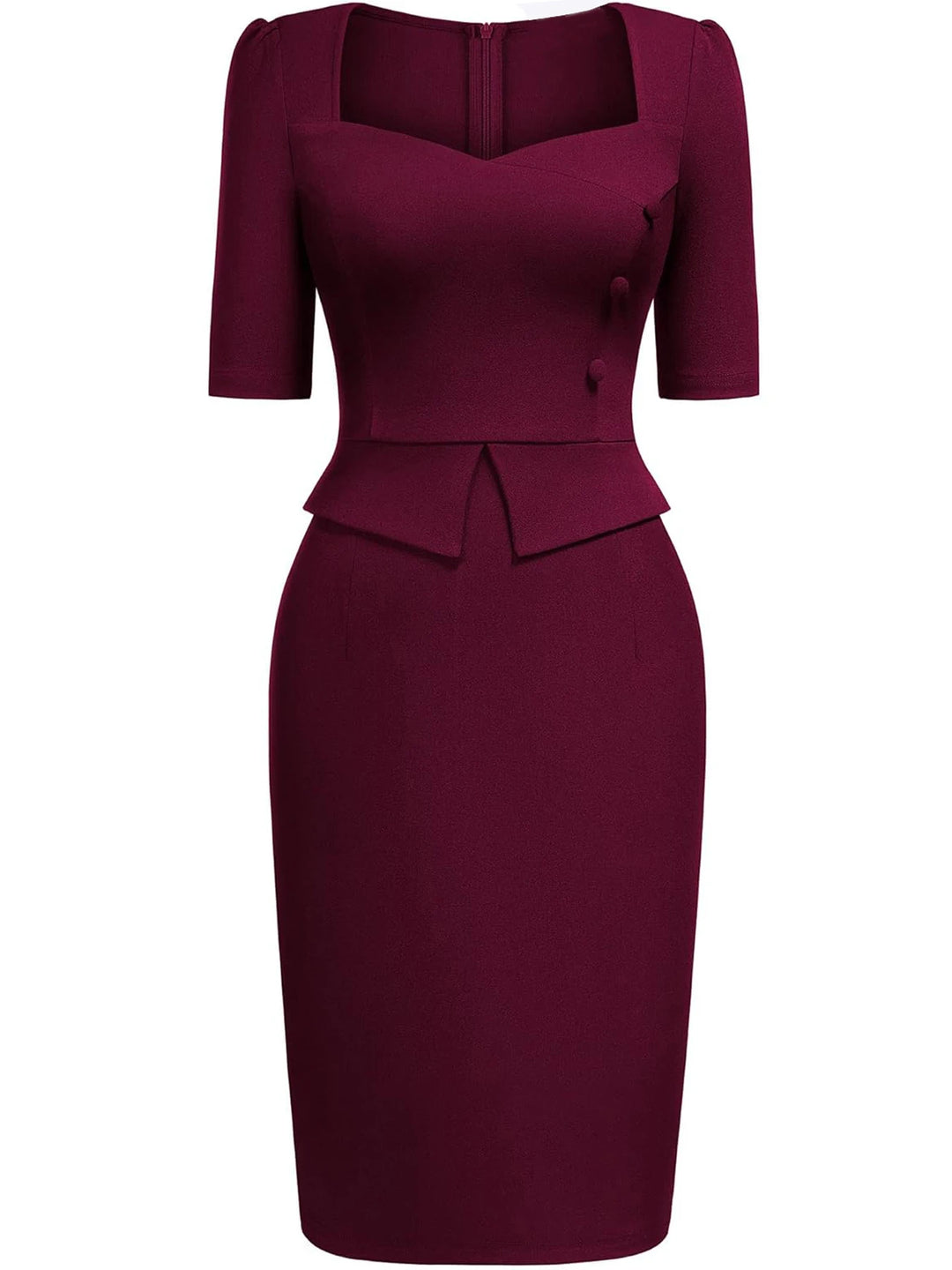 Vivienne | Structured Elegance Midi Dress