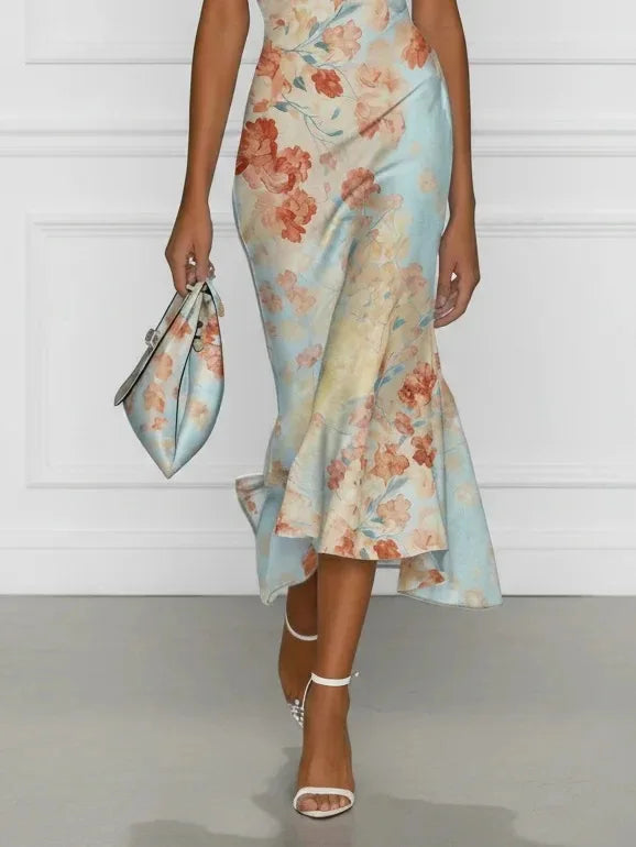 Amara | Floral Off-Shoulder Elegance Dress