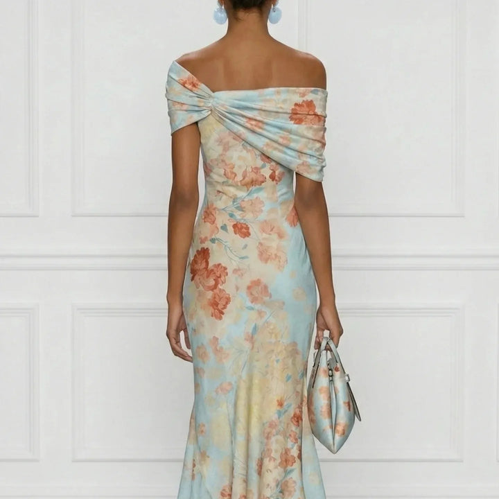Amara | Floral Off-Shoulder Elegance Dress