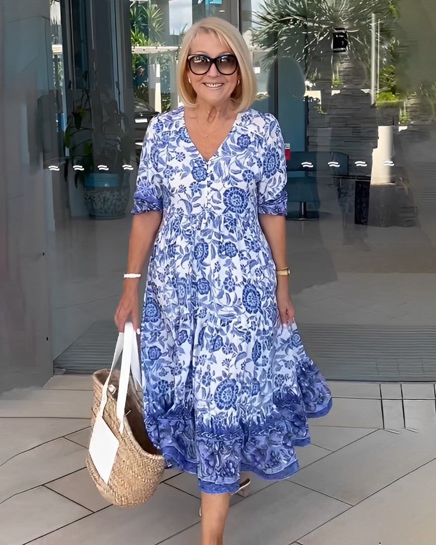 The Celira Coastal Midi Dress