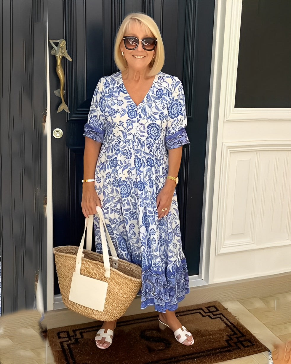 The Celira Coastal Midi Dress